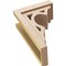 Ekena Millwork 7"W x 14"D x 21"H Classic Sheridan Rough Cedar Woodgrain TimberThane Corbel, Primed Tan CORUR07X14X21SHERCPR - alternate 5